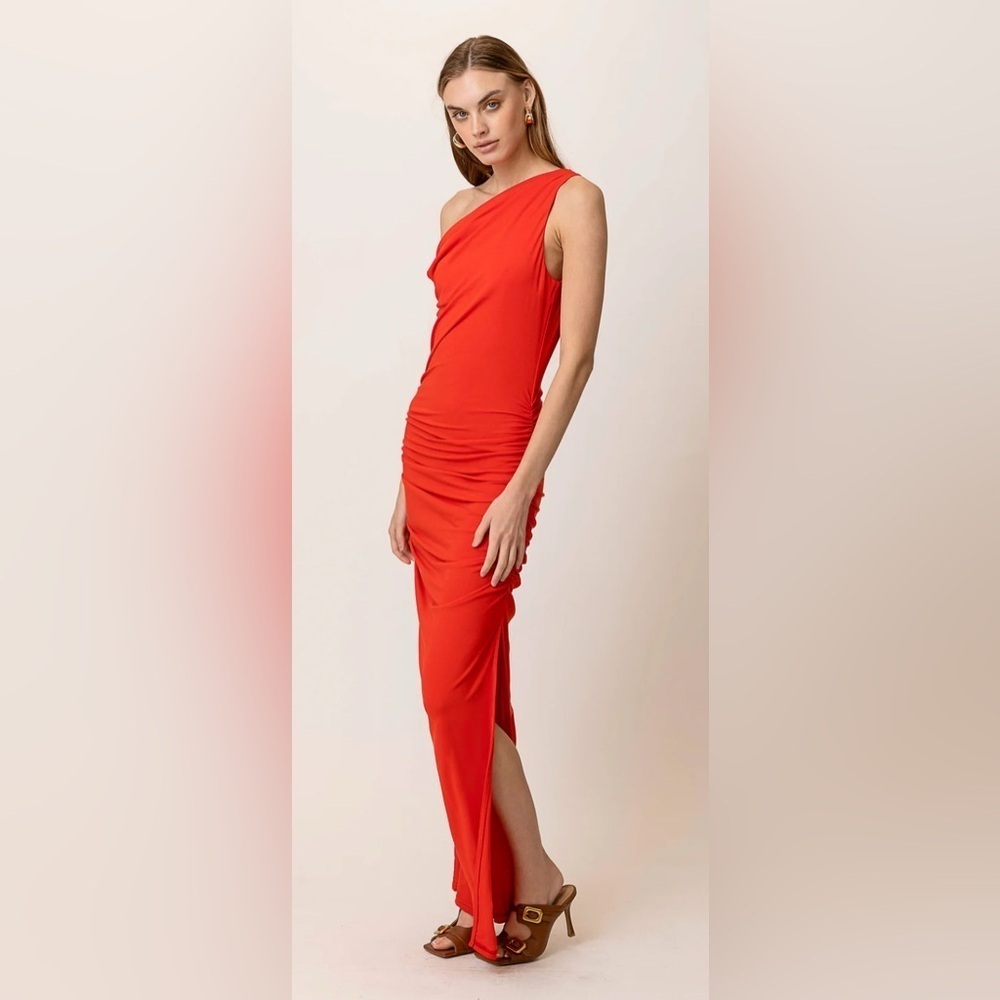 Line and Dot ERINA ASYMMETRICAL MAXI DRESS S